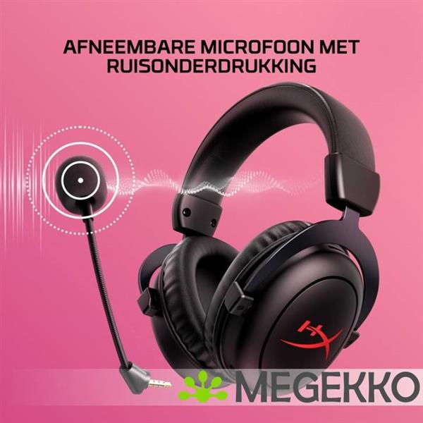 Grote foto hyperx cloud ii core draadloze gaming headset in zwart audio tv en foto koptelefoons