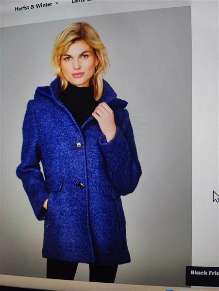 Grote foto winterjas blauw van deens merk junge kleding dames jassen winter