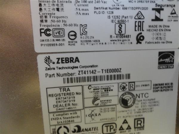 Grote foto zebra zt411 thermal label printer lan usb peel 203 printhead computers en software printers