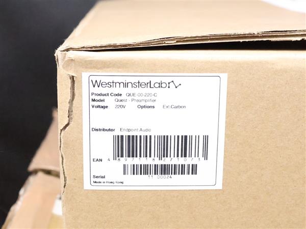 Grote foto westminsterlab quest high end audio preamplifier carbon upgrade rca input audio tv en foto versterkers en receivers