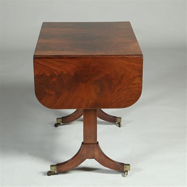 Grote foto mahonie met bloemmahonie sidetable of smalle schrijftafel met 2 laden en op en neerklapbare oren n antiek en kunst stoelen en banken