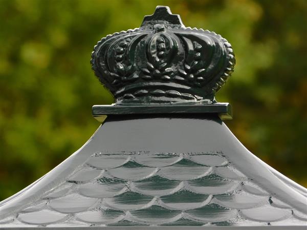 Grote foto brievenbus alu donkergroen laatste tuin en terras overige tuin en terras