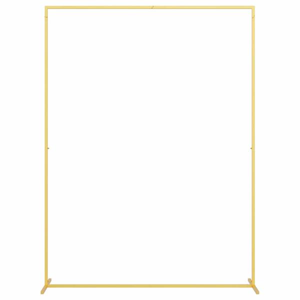 Grote foto vidaxl trouwrand goud 150 x 49 5 x 200 cm staal tuin en terras overige tuin en terras