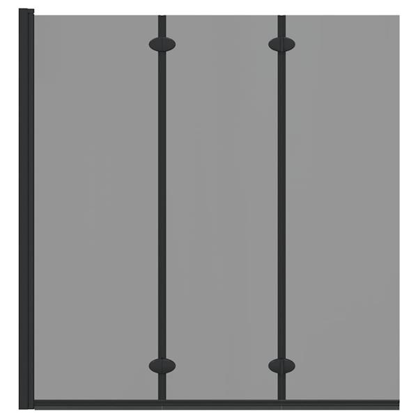 Grote foto vidaxl douche omhulsel zwart 130 x 138 cm esg glas en aluminium doe het zelf en verbouw sanitair