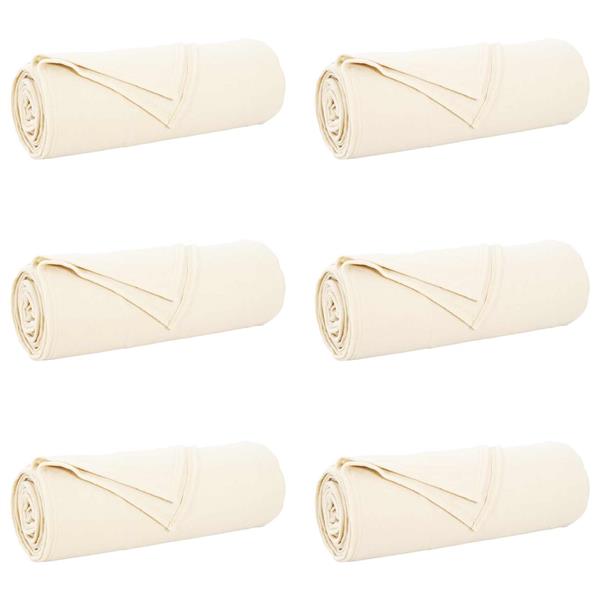 Grote foto vidaxl kleden 6 stuks cr me 350 x 270 cm fleece huis en inrichting bedden