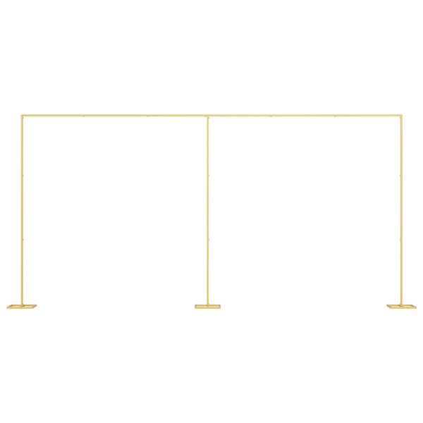 Grote foto vidaxl trouwrand goud 634 x 300 cm staal tuin en terras overige tuin en terras