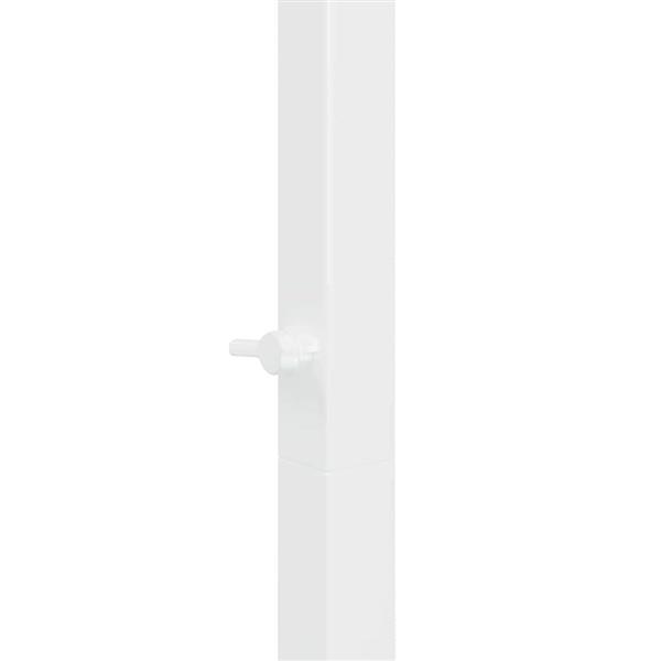 Grote foto vidaxl trouwrand wit 150 x 49 5 x 200 cm staal tuin en terras overige tuin en terras