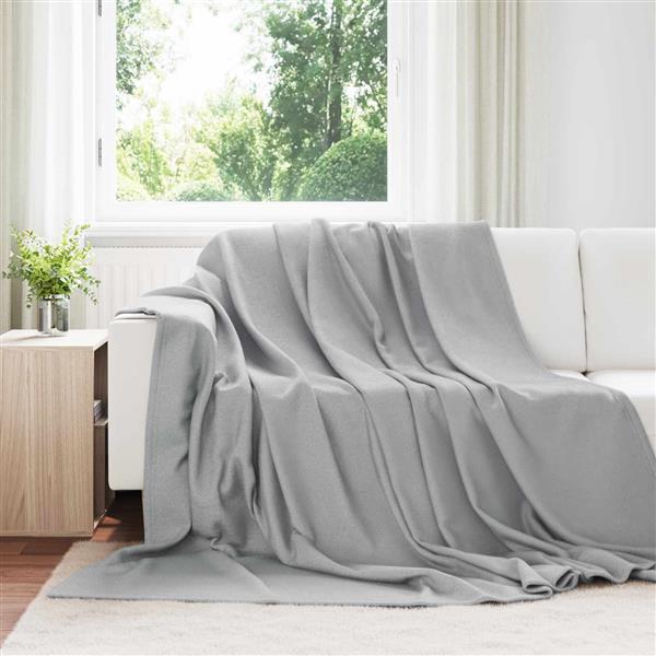 Grote foto vidaxl kleden 24 stuks grijs 240 x 220 cm fleece huis en inrichting bedden