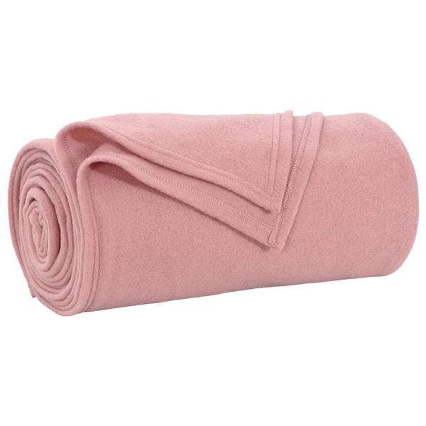Grote foto vidaxl kleden 6 stuks roze 170 x 130 cm fleece huis en inrichting bedden