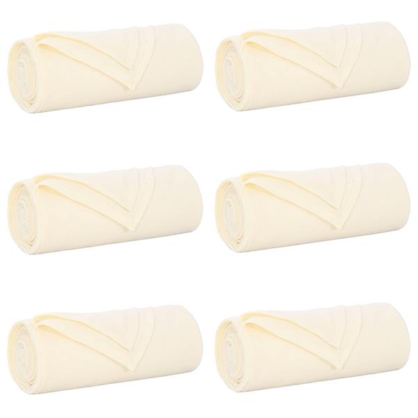 Grote foto vidaxl kleden 6 stuks cr me 240 x 220 cm fleece huis en inrichting bedden