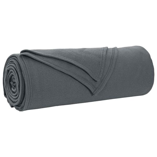 Grote foto vidaxl gooi deken donkergrijs 350 x 270 cm fleece huis en inrichting bedden