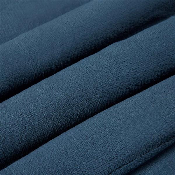 Grote foto vidaxl gooi deken marineblauw 220 x 240 cm fleece huis en inrichting bedden