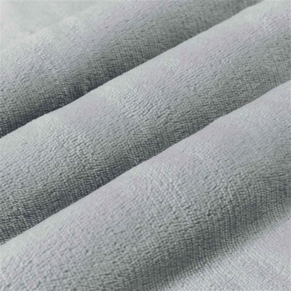 Grote foto vidaxl gooi deken grijs 220 x 240 cm fleece huis en inrichting bedden