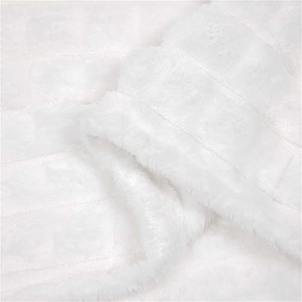 Grote foto vidaxl kleden 6 stuks wit 270 x 240 cm fleece huis en inrichting bedden