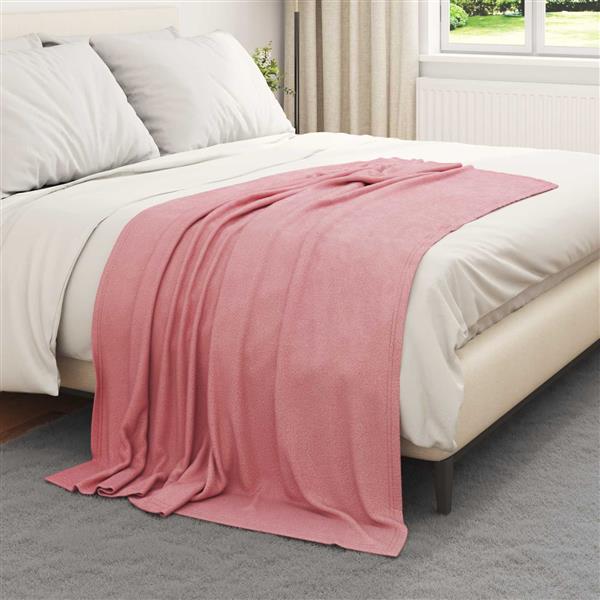 Grote foto vidaxl kleden 24 stuks roze 170 x 130 cm fleece huis en inrichting bedden