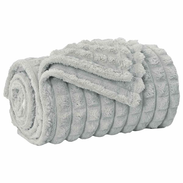 Grote foto vidaxl kleden 6 stuks grijs 240 x 220 cm fleece huis en inrichting bedden