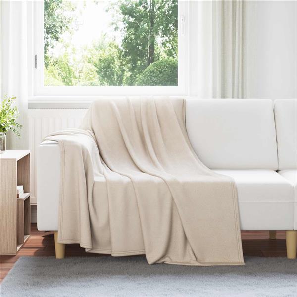 Grote foto vidaxl kleden 24 stuks beige 200 x 150 cm fleece huis en inrichting bedden