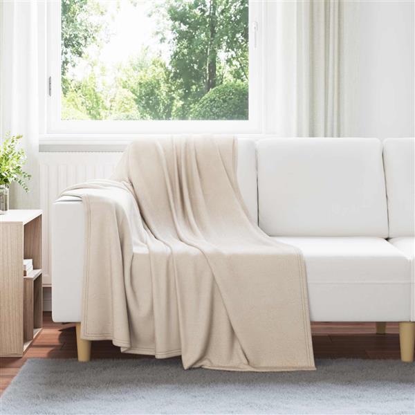 Grote foto vidaxl kleden 24 stuks beige 170 x 130 cm fleece huis en inrichting bedden
