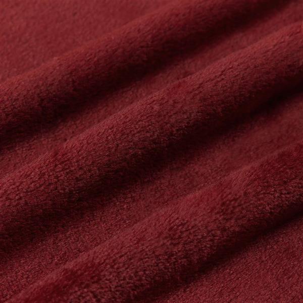Grote foto vidaxl kleden 6 stuks bordeaux rood 150 x 200 cm fleece huis en inrichting bedden