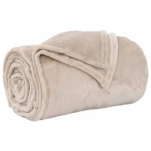 Grote foto vidaxl kleden 6 stuks beige 240 x 270 cm fleece huis en inrichting bedden