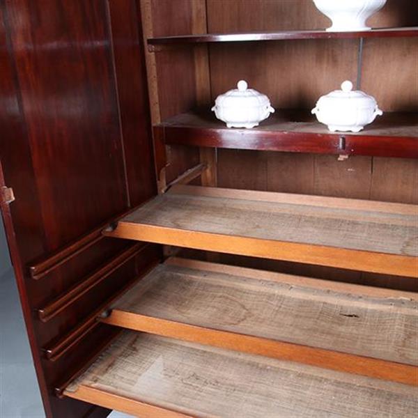 Grote foto antieke kasten bloemmahonie 2 deurskast neoclassicistisch ca 1800 no.840167 antiek en kunst stoelen en banken