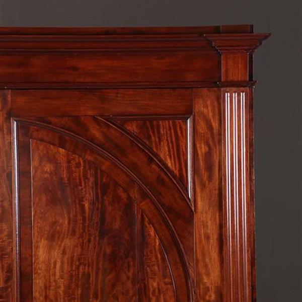 Grote foto antieke kasten bloemmahonie 2 deurskast neoclassicistisch ca 1800 no.840167 antiek en kunst stoelen en banken