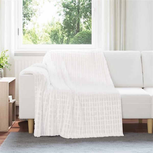 Grote foto vidaxl kleden 6 stuks wit 200 x 150 cm fleece huis en inrichting bedden