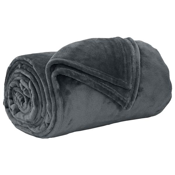 Grote foto vidaxl kleden 6 stuks donkergrijs 150 x 200 cm fleece huis en inrichting bedden