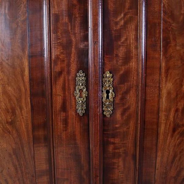 Grote foto antieke kasten bloemmahonie 2 deurskast neoclassicistisch ca 1800 no.840167 antiek en kunst stoelen en banken