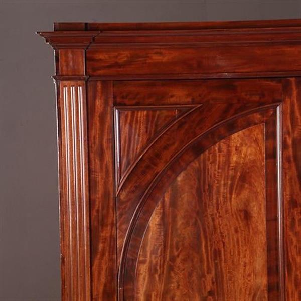 Grote foto antieke kasten bloemmahonie 2 deurskast neoclassicistisch ca 1800 no.840167 antiek en kunst stoelen en banken