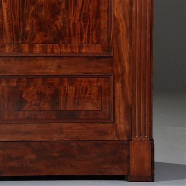 Grote foto antieke kasten bloemmahonie 2 deurskast neoclassicistisch ca 1800 no.840167 antiek en kunst stoelen en banken