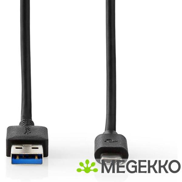 Grote foto usb 3.1 cable usb c male a male 2.0 m zwart computers en software overige computers en software