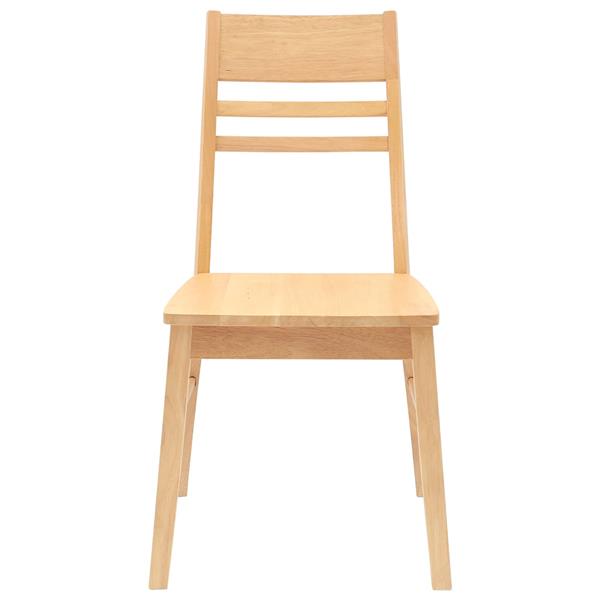 Grote foto vidaxl eettafelstoelen 2 pcs naturel 43 x 54 x 89 cm huis en inrichting stoelen