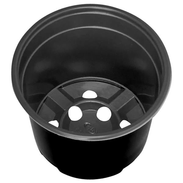 Grote foto vidaxl bloempot 100 pcs zwart 15 x 12.5 cm kunststof tuin en terras overige tuin en terras