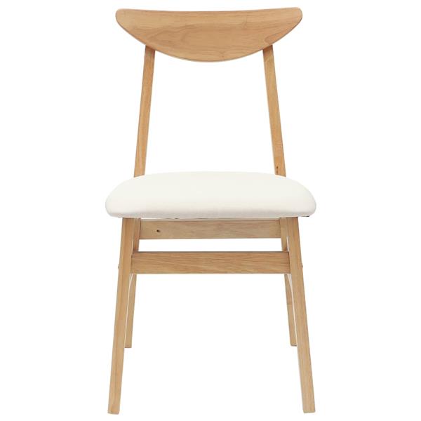 Grote foto vidaxl eettafelstoelen 2 pcs naturel 42 x 47.5 x 81 cm huis en inrichting stoelen