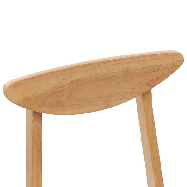Grote foto vidaxl eettafelstoelen 2 pcs naturel 42 x 47.5 x 81 cm huis en inrichting stoelen