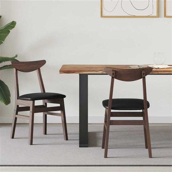 Grote foto vidaxl eettafelstoelen 2 pcs licht bruin 42 x 47.5 x 81 cm huis en inrichting stoelen