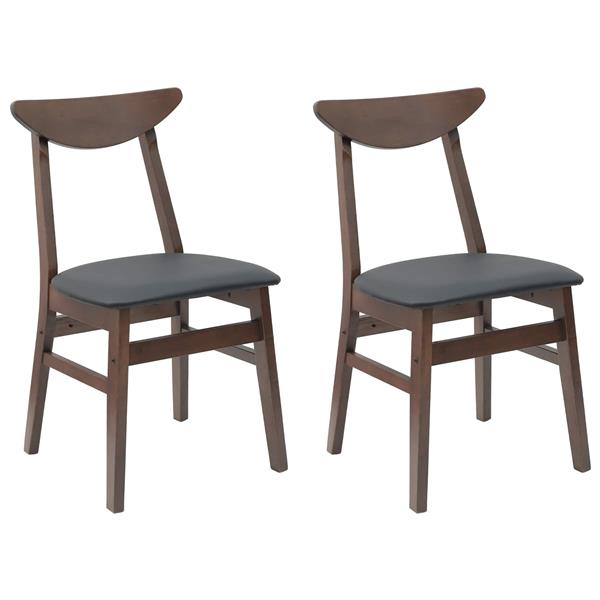 Grote foto vidaxl eettafelstoelen 2 pcs licht bruin 42 x 47.5 x 81 cm huis en inrichting stoelen