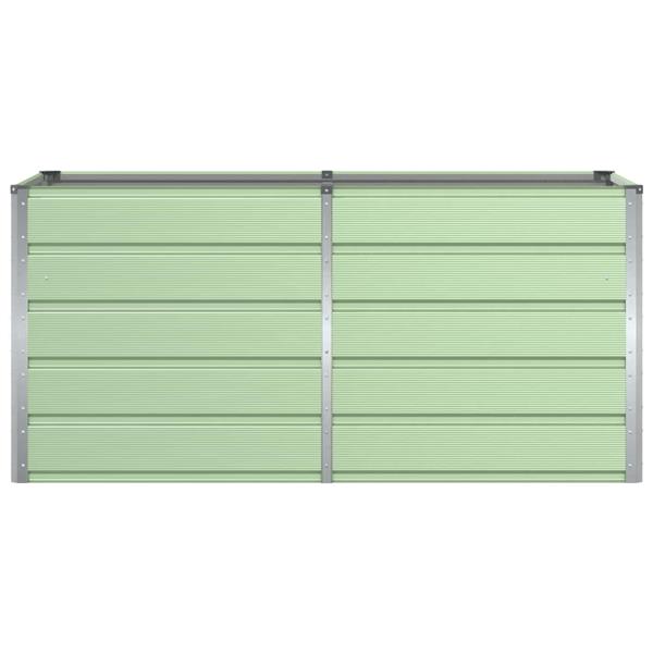 Grote foto vidaxl plantenbak groen 160 x 80 x 75 cm staal tuin en terras overige tuin en terras