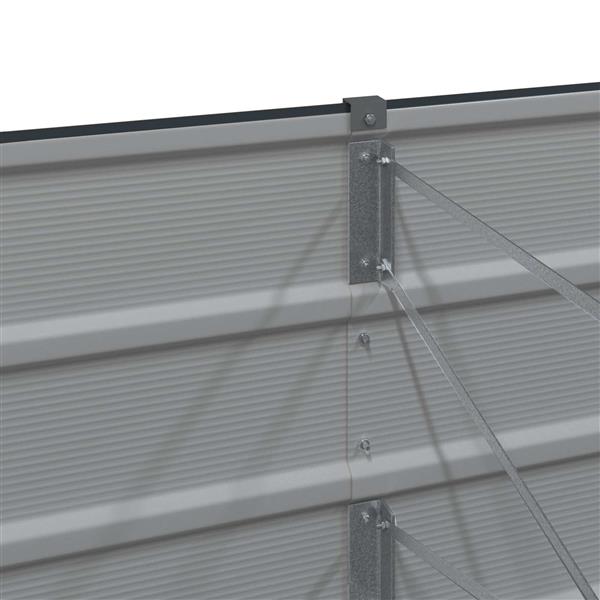 Grote foto vidaxl plantenbak antraciet 240 x 80 x 45 cm staal tuin en terras overige tuin en terras