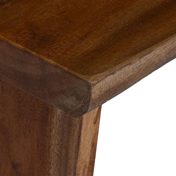 Grote foto vidaxl kruk naturel 29 x 20 x 17 cm mahoniehout huis en inrichting stoelen