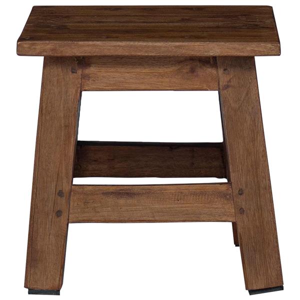 Grote foto vidaxl kruk naturel 26 x 26 x 26 cm mahoniehout huis en inrichting stoelen