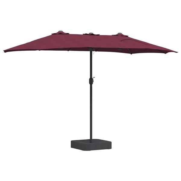 Grote foto vidaxl tuinparasol bordeaux rood 385 x 209 x 244 cm polyester tuin en terras overige tuin en terras