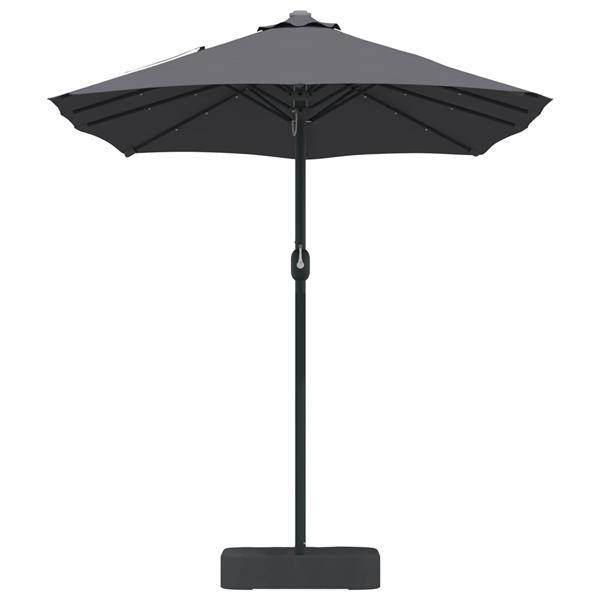 Grote foto vidaxl tuinparasol antraciet 385 x 209 x 244 cm polyester tuin en terras overige tuin en terras