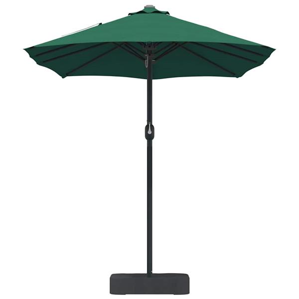 Grote foto vidaxl tuinparasol groen 385 x 209 x 244 cm polyester en staal tuin en terras overige tuin en terras
