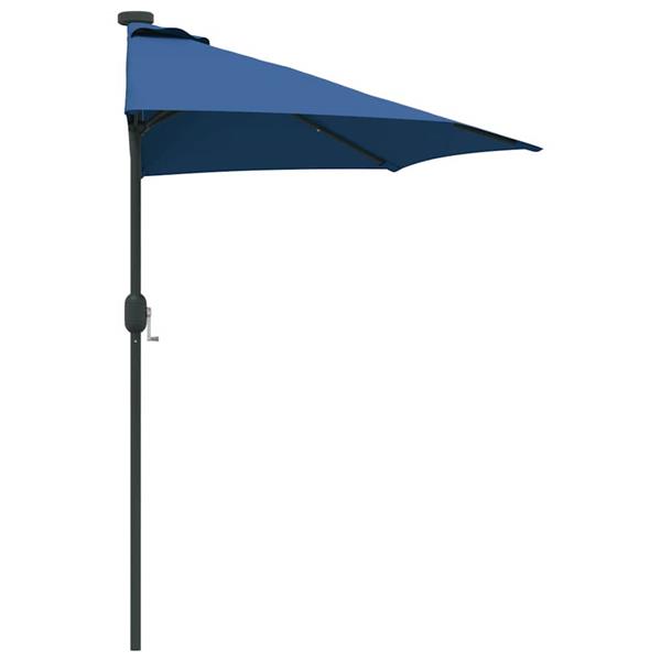 Grote foto vidaxl tuinparasol azurblauw 294 x 150 x 224 cm polyester en staal tuin en terras overige tuin en terras