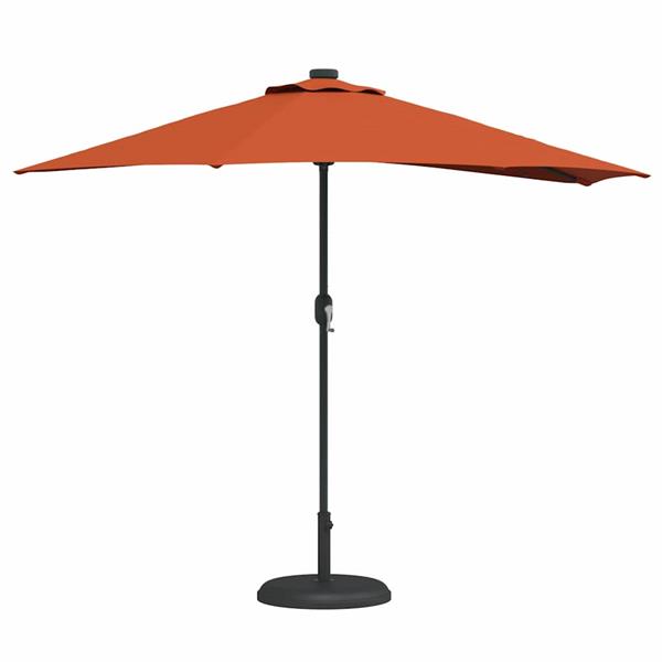 Grote foto vidaxl tuinparasol terracotta 294 x 150 x 224 cm polyester en staal tuin en terras overige tuin en terras