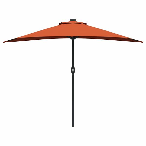 Grote foto vidaxl tuinparasol terracotta 294 x 150 x 224 cm polyester en staal tuin en terras overige tuin en terras