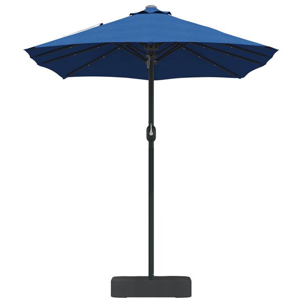 Grote foto vidaxl tuinparasol azurblauw 385 x 209 x 244 cm polyester tuin en terras overige tuin en terras