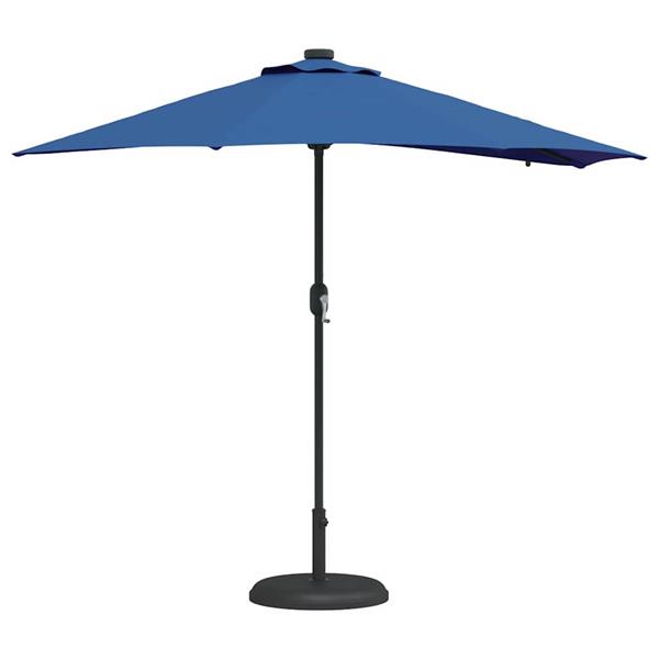 Grote foto vidaxl tuinparasol blauw 294 x 150 x 223 cm stof tuin en terras overige tuin en terras